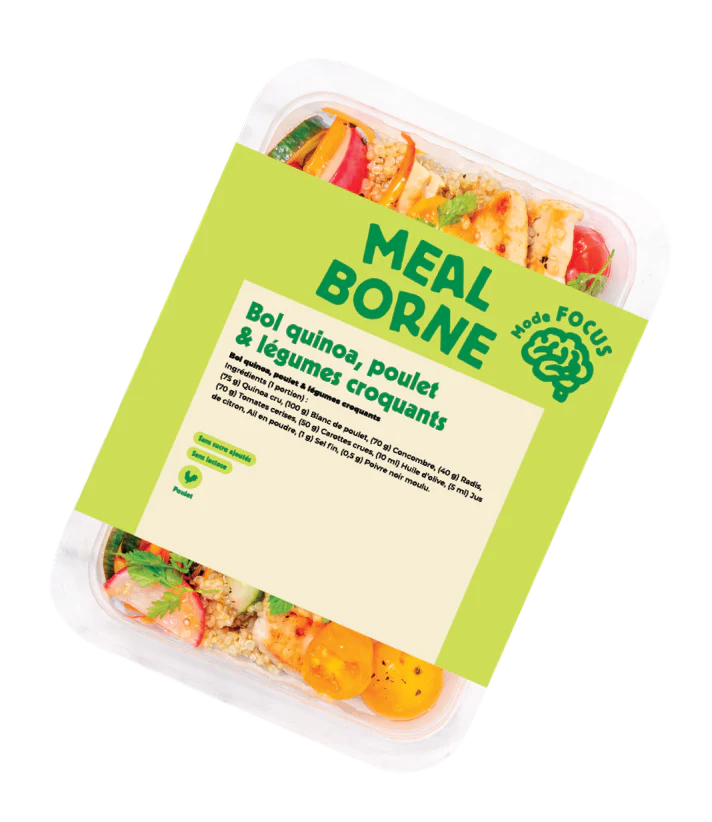 Repas frais Meal Borne prêts à être livrés